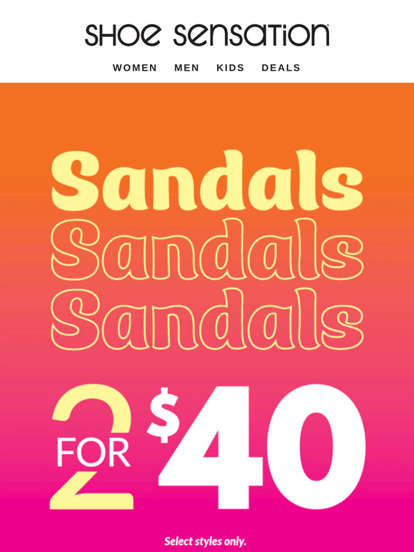 Double the Style: 2 Sandals for Just $40