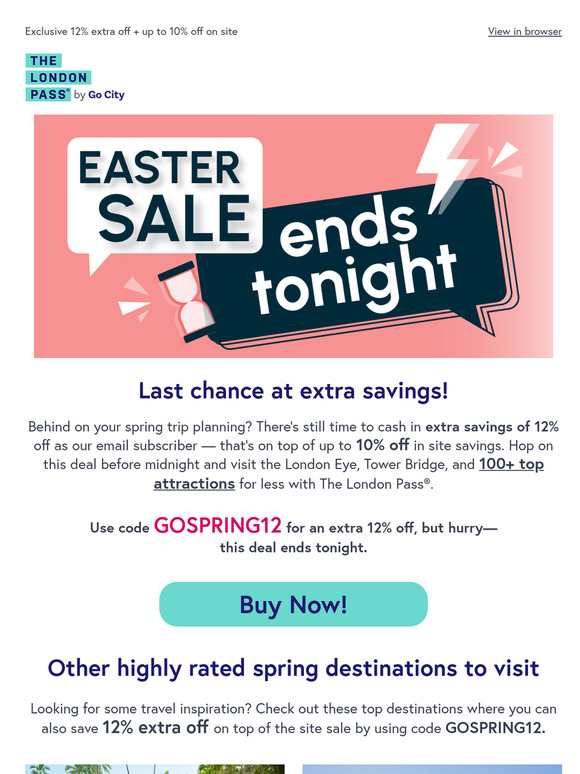 ⏰⚡Only a few hours remaining on our Easter Sale!