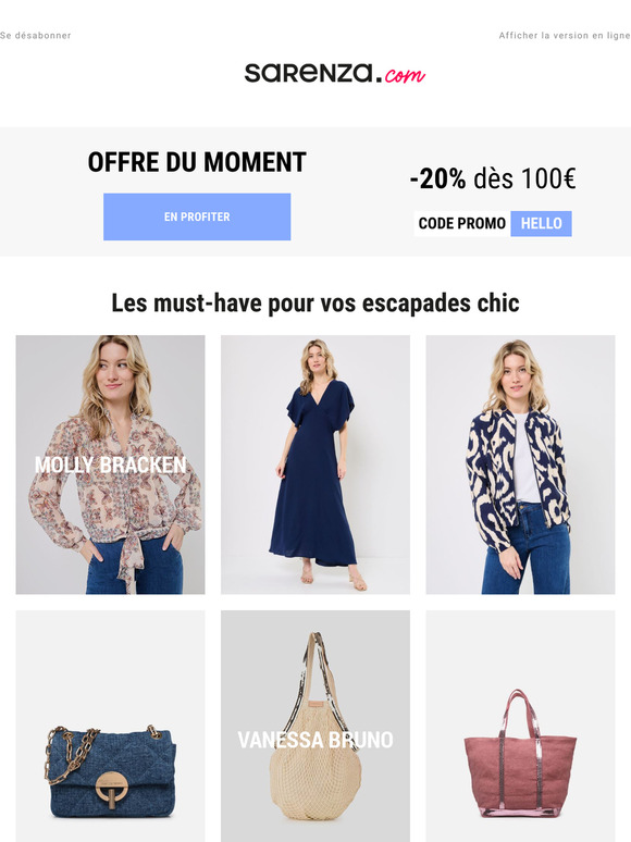 -20% sur les indispensables de la saison ☀️