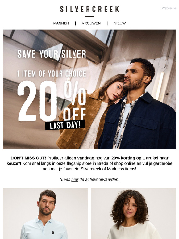 LAST DAY ⏰ | 1 item of your choice 20% off