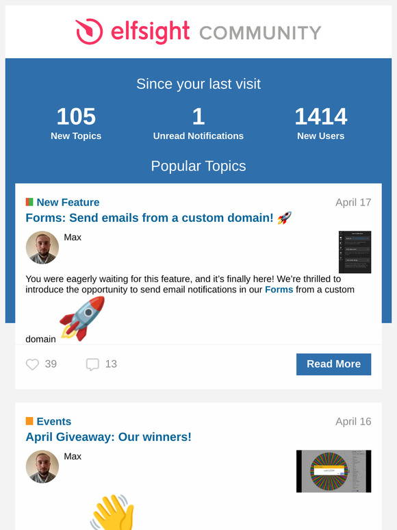 [Elfsight Community] Summary