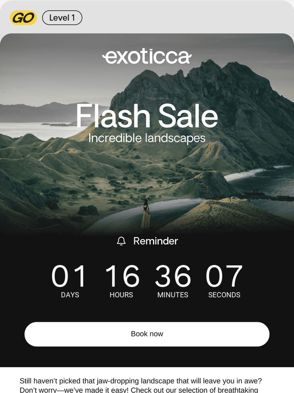 🏃 Last chance: 60% off incredible landscapes