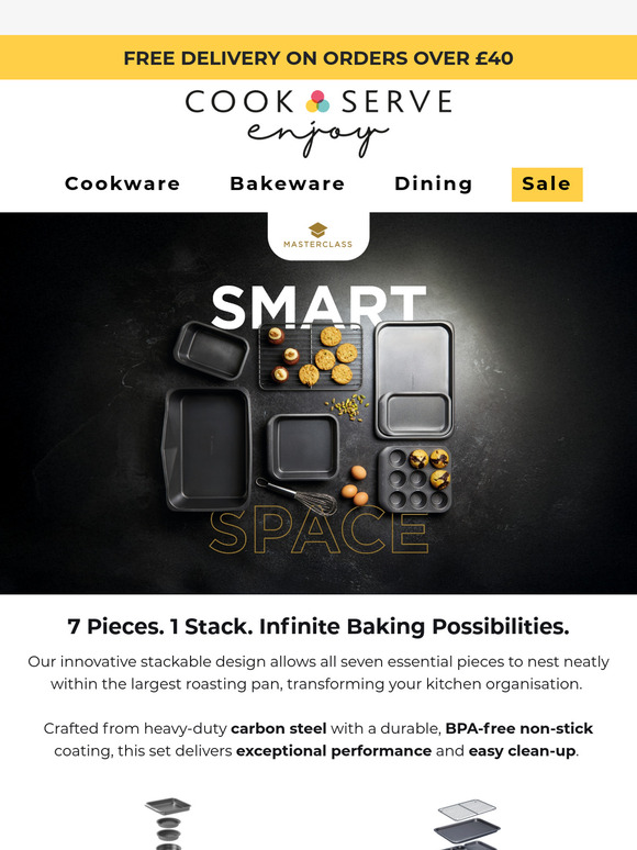 7 Pieces. 1 Stack. Infinite Baking Possibilities.