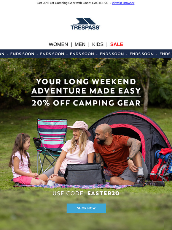 Camping Sale Ends Soon