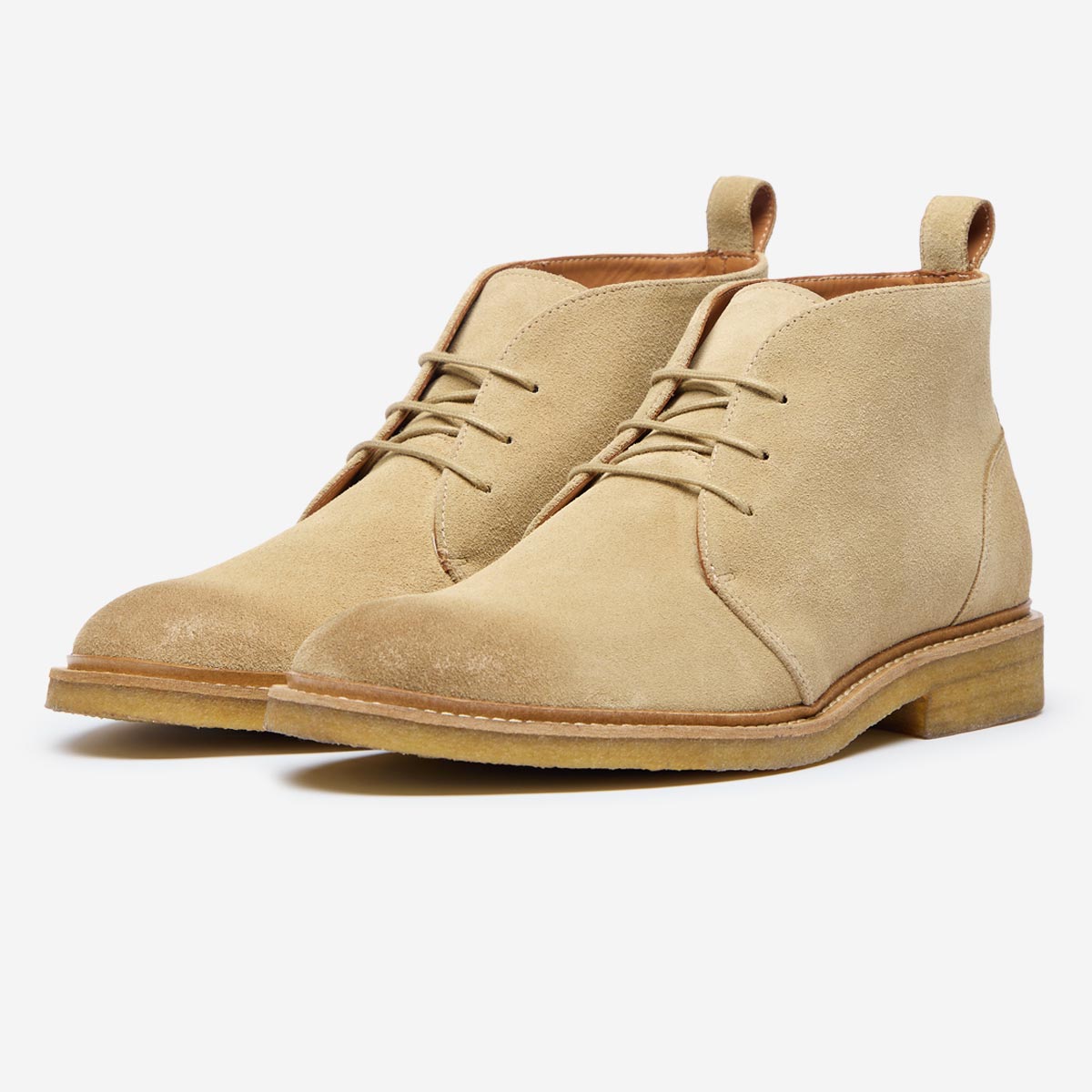 maia sand calf suede chukka boots