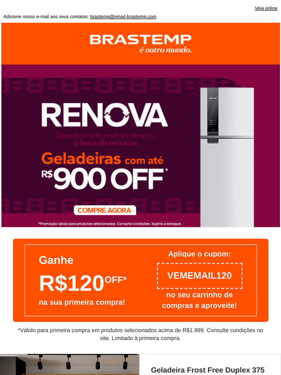 Por tempo limitado! Ofertas por E-mail! 🤩