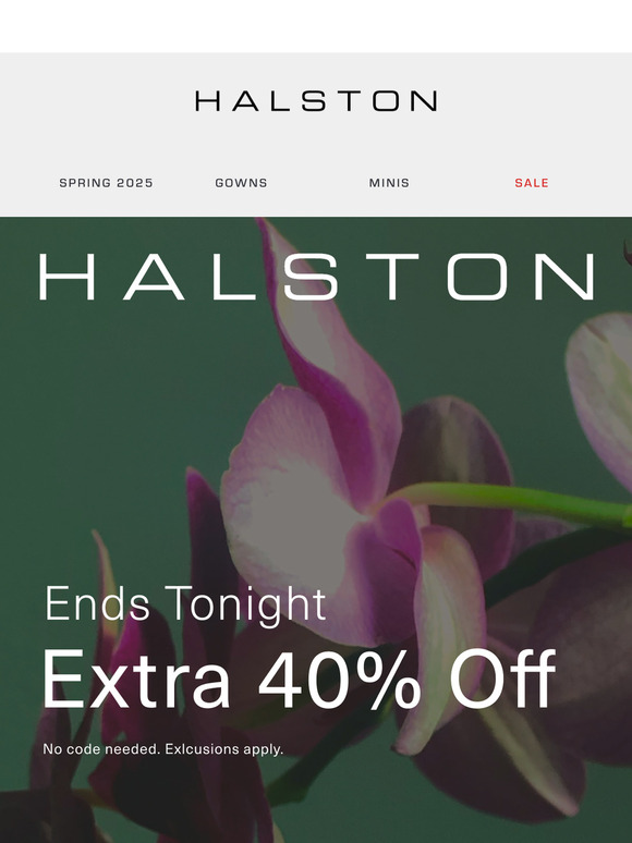 Extra 40% Off Ends Tonight