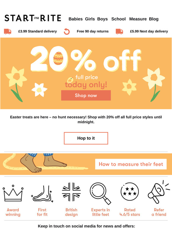20% off TODAY ONLY