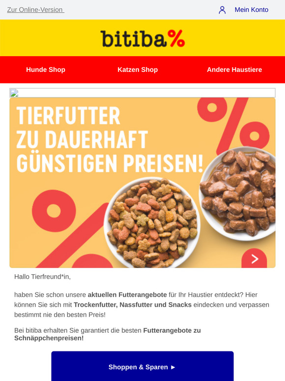 🐶🐱 Futter-Angebote zu Dauertiefpreisen!