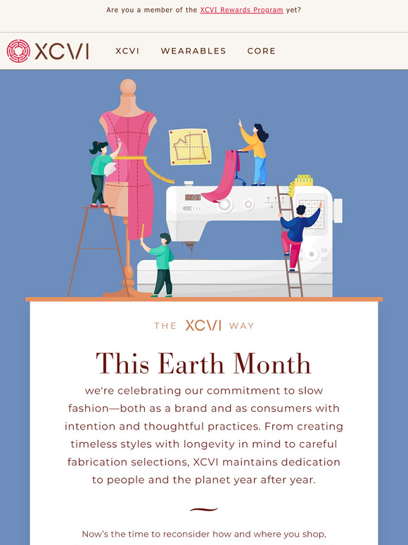 Celebrating Earth Month with our commitment to slow fashion