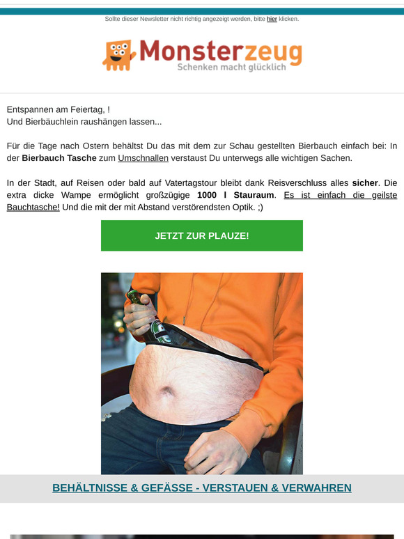 Verstörendste "Bauch"-tasche😂!! Bierbauchtasche - die Plauze zum Verstauen!!
