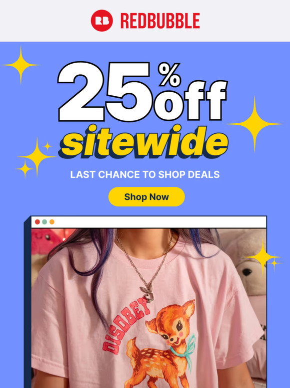 Final Hours: 25% off all of it. Spring and Save. ⏳