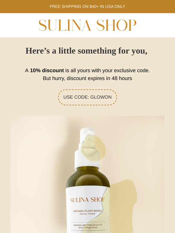 Here's an exclusive discount for you