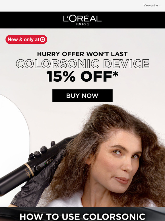 Save 15% off a Colorsonic device
