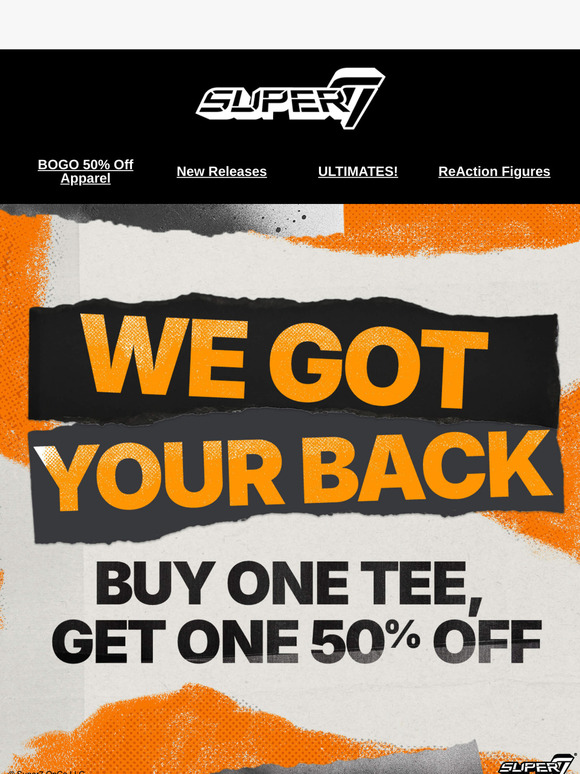 Unlock 50% Off Super7 Apparel! 🎉