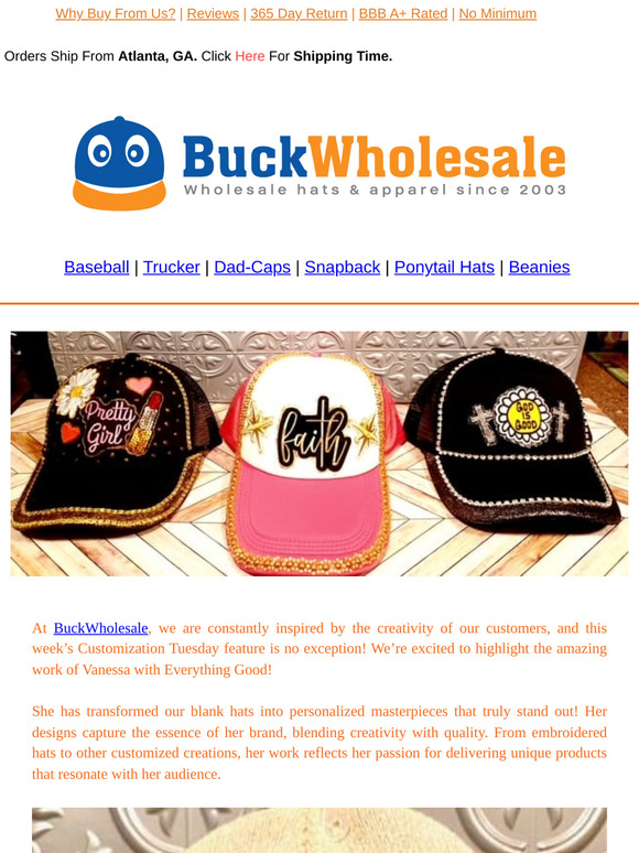 Customer Spotlight: Vanessa’s Custom Hat Journey – Get Inspired!