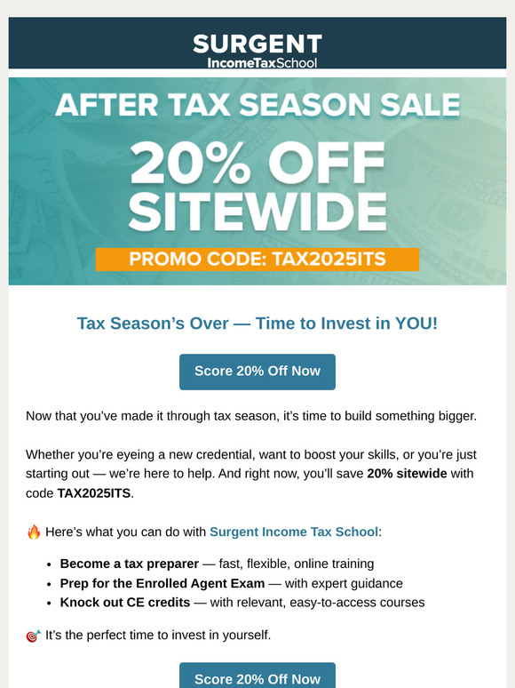 🎯 Invest in Yourself: Get 20% Off at Surgent!
