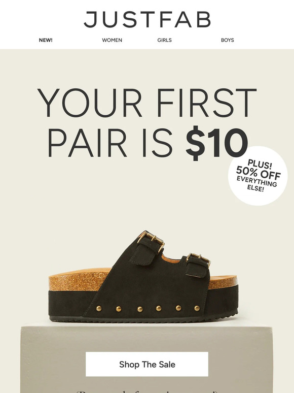 SITEWIDE SALE: $10 Shoes + 50% Off the Rest
