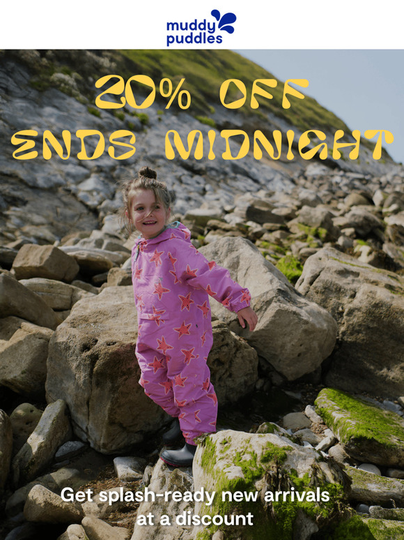 20% OFF ends midnight!