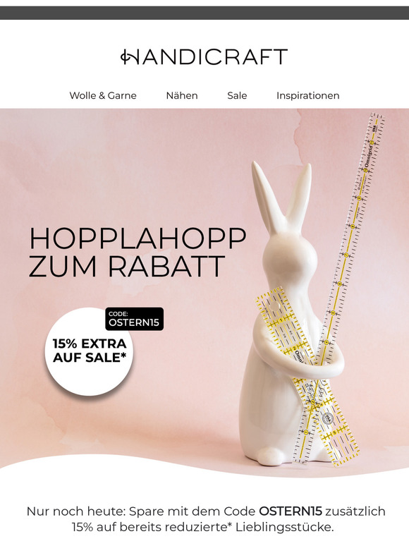 🐣 Nur noch heute: 15% Rabatt auf Sale im Osterdeal 🐰