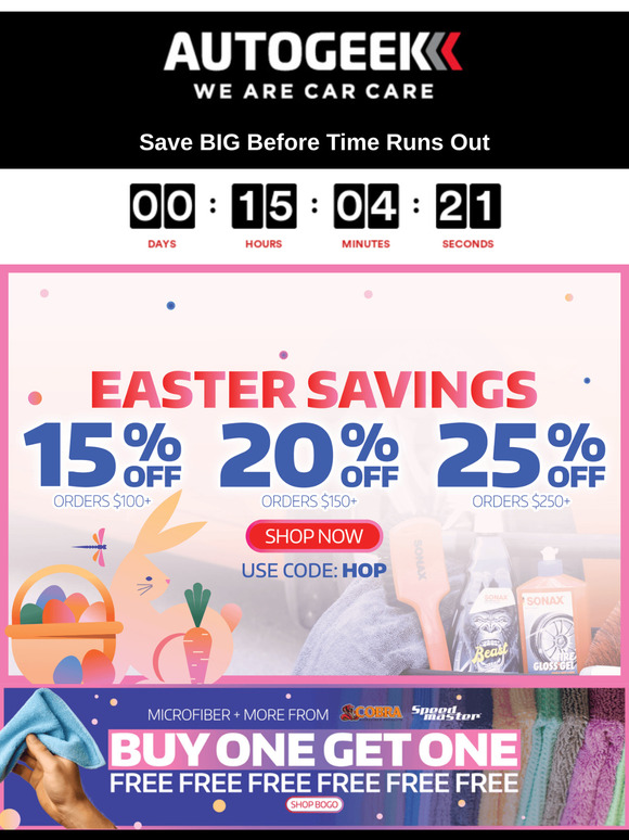 FINAL HOURS⏰ – Up to 25% Off + BOGOs!