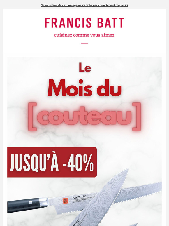 Le mois du couteau, c'est bientôt fini !