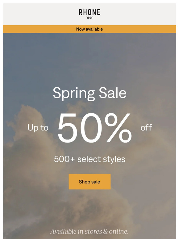 Welcome to the Spring Sale