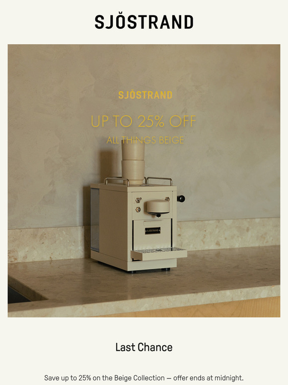 Final hours to save on The Beige Collection