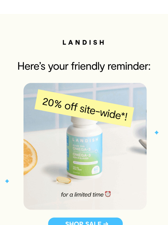 🚨 FLASH SALE → 20% OFF SITE-WIDE 🚨