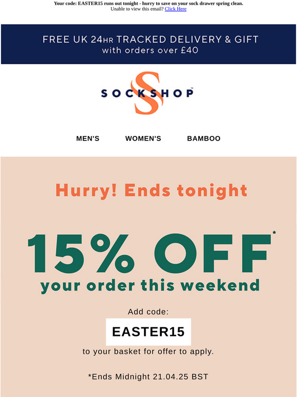 15% off ends tonight 🏷️🐰⏱️