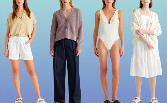 Find Fisherman Cardigans, Linen Shorts and More Spring Styles in Quince's Vacation Shop