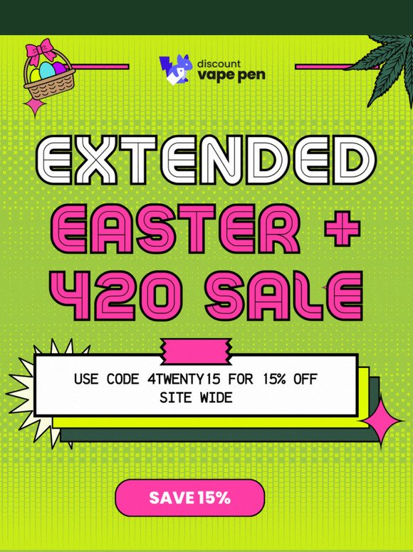EXTENDED: 420 SALE