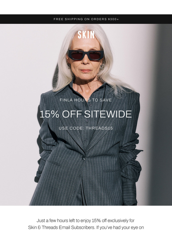 Final Sale Hours - 15% off!