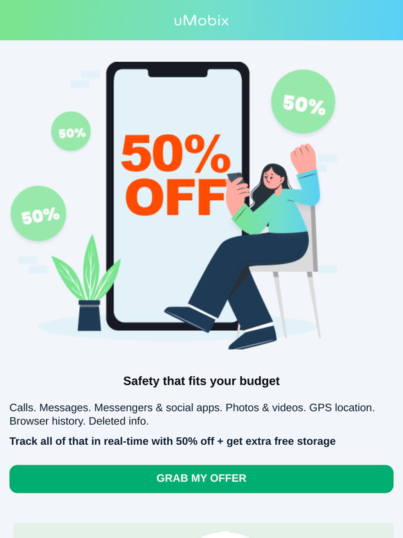 Your plan is reduced by 50%