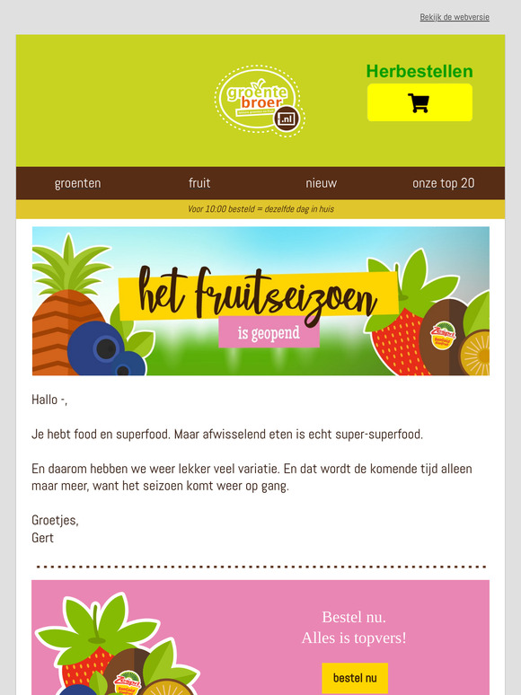 Het fruitseizoen is weer begonnen! 🫐🥝