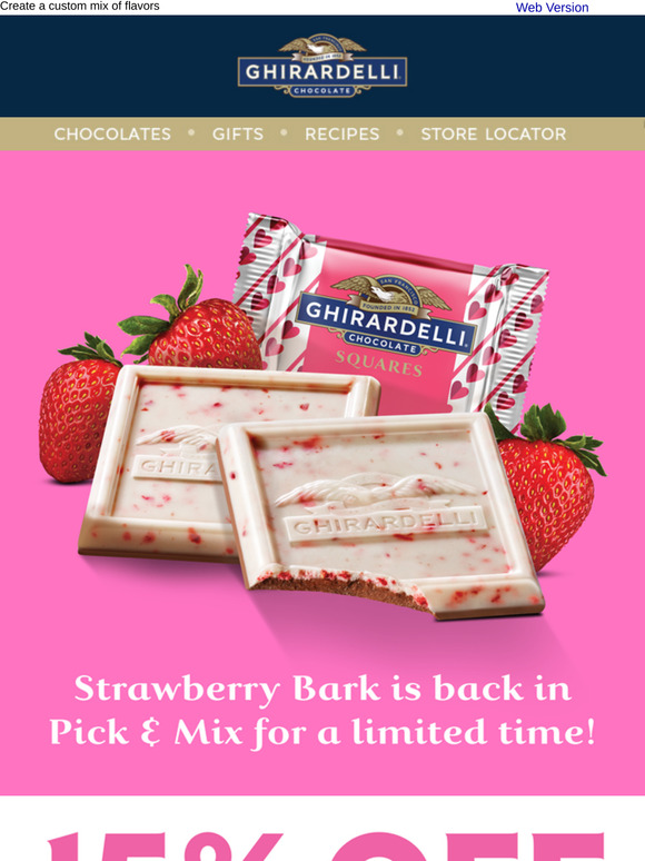 🍓 Strawberry Bark is BACK in Pick & Mix for Limited Time