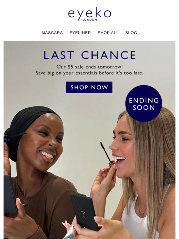 Last chance to shop our £5 or less sale 🛍️