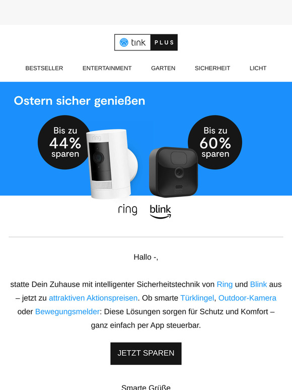 🔒 Smarte Sicherheitslösungen von Ring & Blink