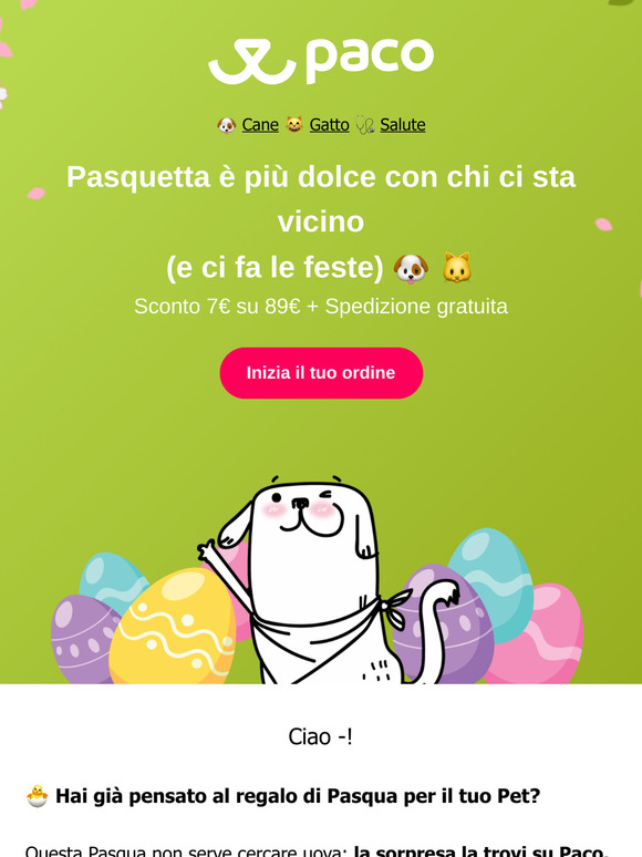 🐣 C'è una sorpresa di Pasqua per te e il tuo Pet!