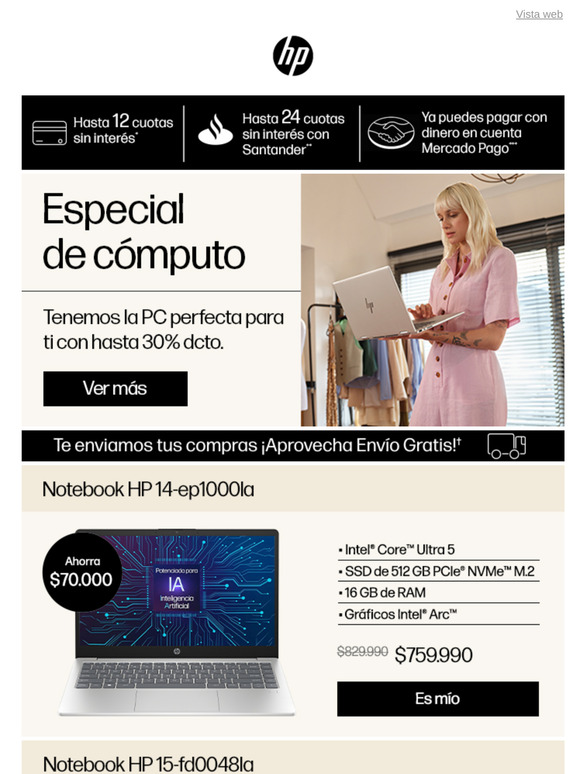 🖥️ Encuentra la PC perfecta para ti con hasta 30% dcto.