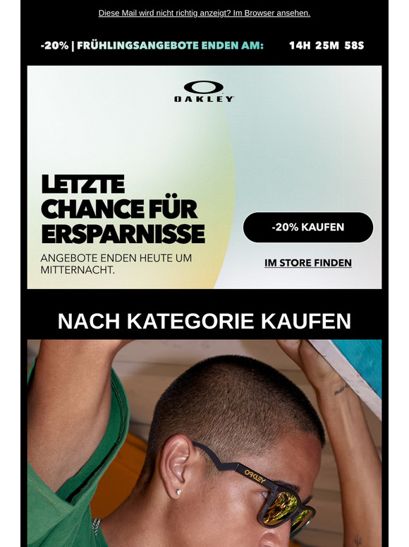Spare 20% bei frühlingstauglichen Sonnenbrillen