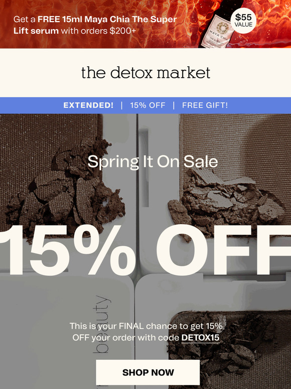 EXTENDED: 15% OFF Your Cart  👀