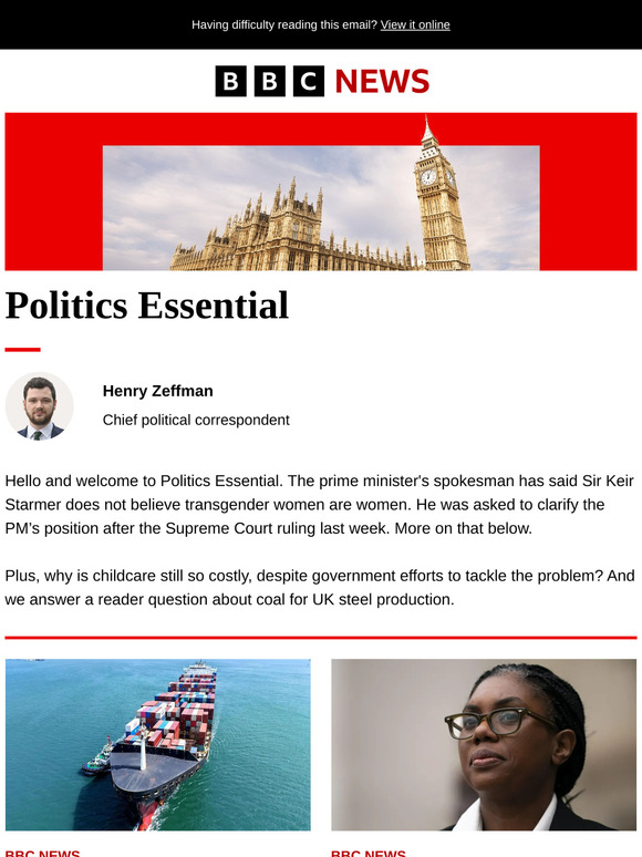 Politics Essential: Starmer does not believe trans women are women, says No 10