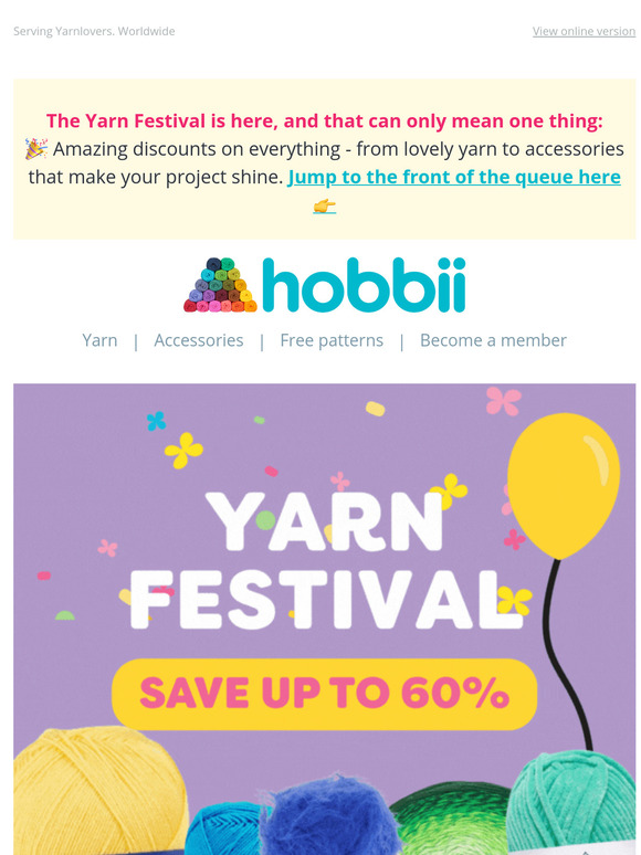 🎉 The yarn festival is here