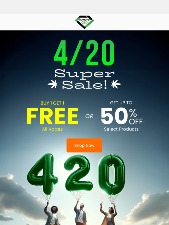 BOGO storewide, up to 50% OFF select items for 420!