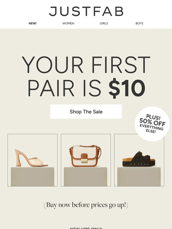 Get a $10 Pair Before Prices Go Up