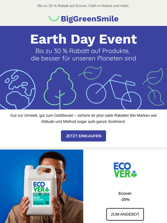 Earth Day 🌍 Nachhaltige Marken jetzt extra günstig 💚