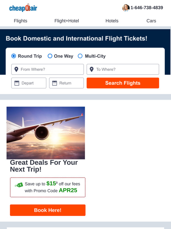 ✈  Great Deals For Your Next Trip!