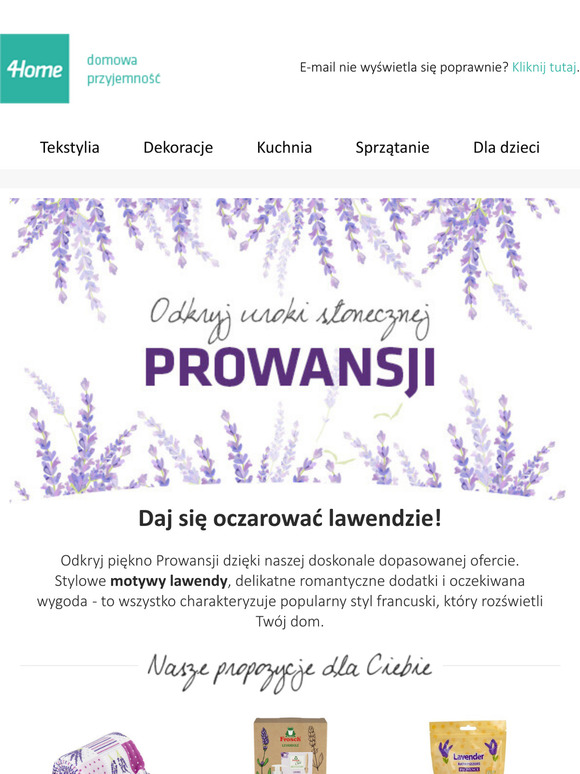 Odkryj magię południowej Francji i zainspiruj się naszą lawendową ofertą.