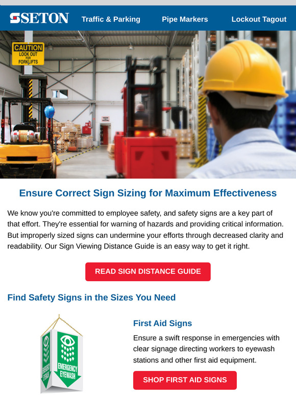 Can employees read your safety signs easily?